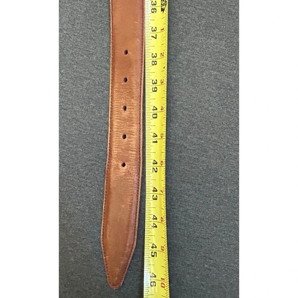 Allen Edmonds Brown Calfskin Leather Belt Mens Size 40 1.25